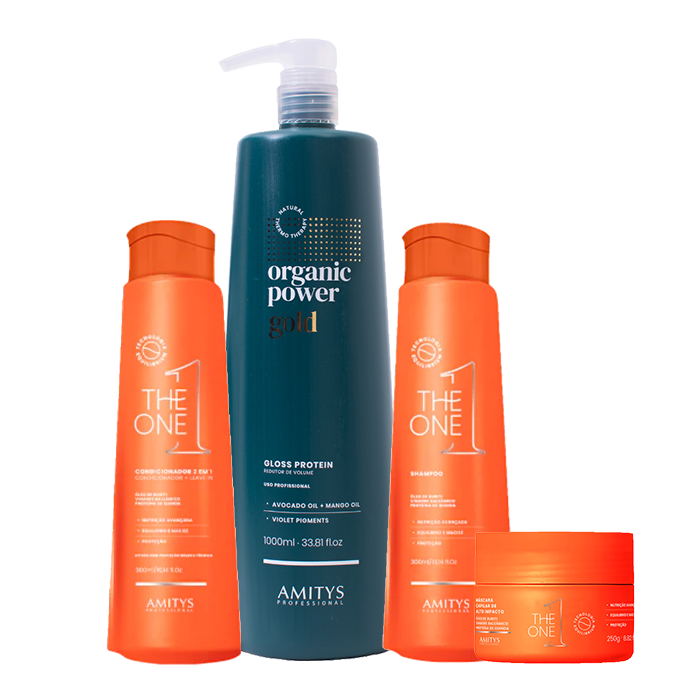 GOLD KIT ORGANIC POWER + THE ONE HOME CARE LINE COMPLETA