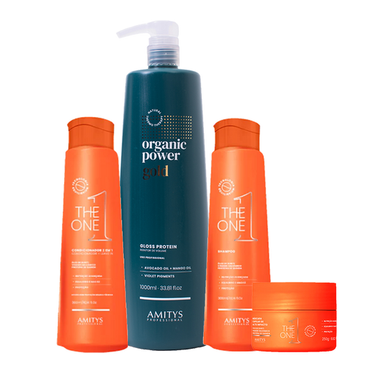 GOLD KIT ORGANIC POWER + THE ONE HOME CARE LINE COMPLETA